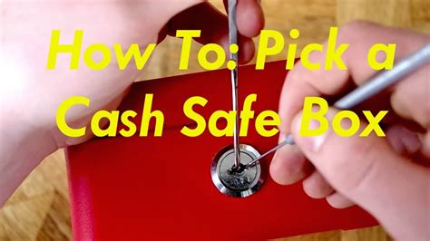 picking a cash box lock youtube